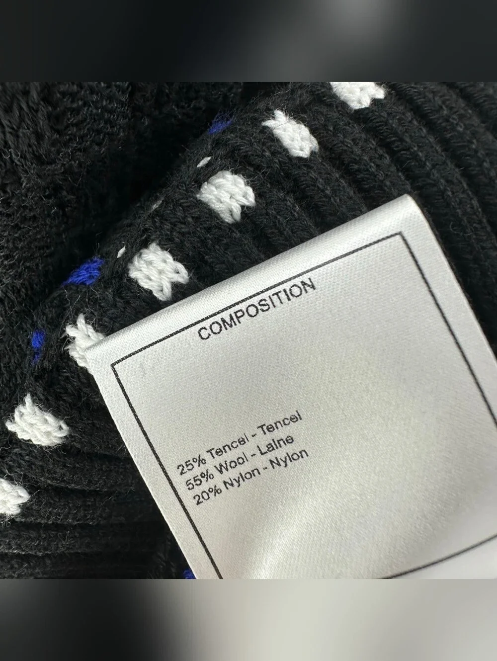 CHANEL Black Crewneck Sweater